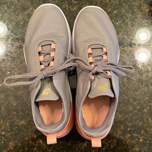 Womens peach & gray Nike sneakers